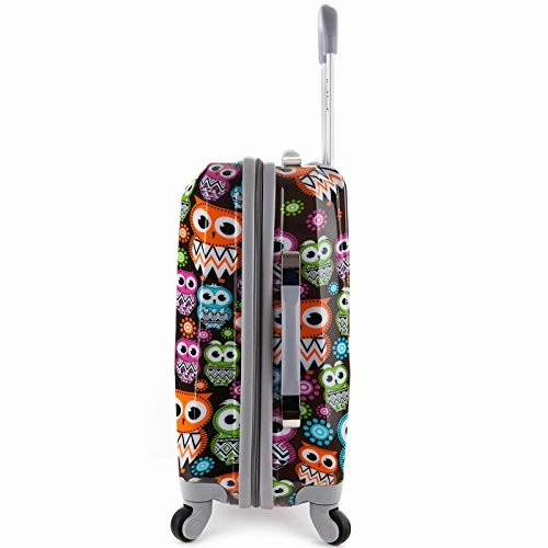 Rockland 20 Inch Polycarbonate Carry On, Owl, One Size
