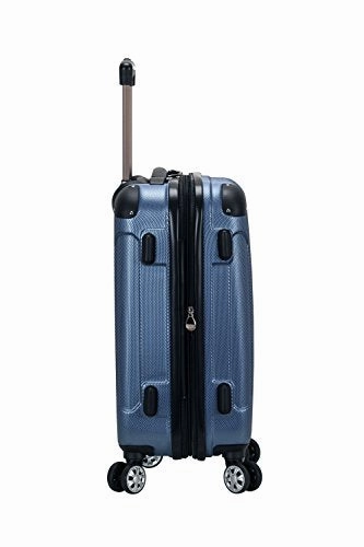 Rockland London Hardside Spinner Wheel Luggage, Blue, Carry-On 20-Inch