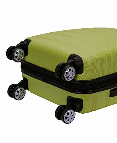 Rockland Melbourne 20 Inch Expandable Abs Carry On Luggage, Lime, One Size