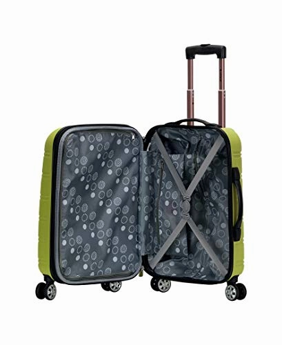 Rockland Melbourne 20 Inch Expandable Abs Carry On Luggage, Lime, One Size