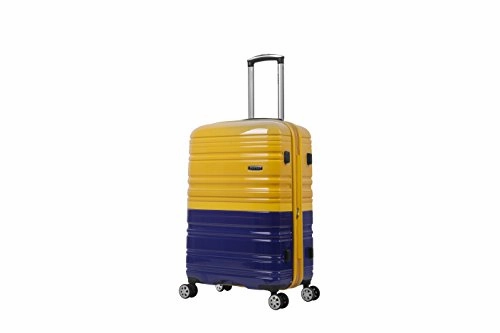 Rockland Melbourne 20" Expandable Polycarbonate Carry On, 2Tonenavy