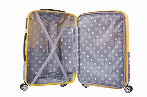 Rockland Melbourne 20" Expandable Polycarbonate Carry On, 2Tonenavy