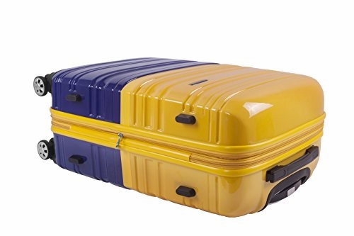 Rockland Melbourne 20" Expandable Polycarbonate Carry On, 2Tonenavy