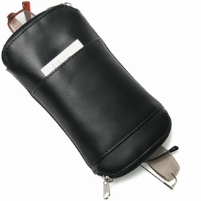Royce Leather Double Eyeglass Carrying Case