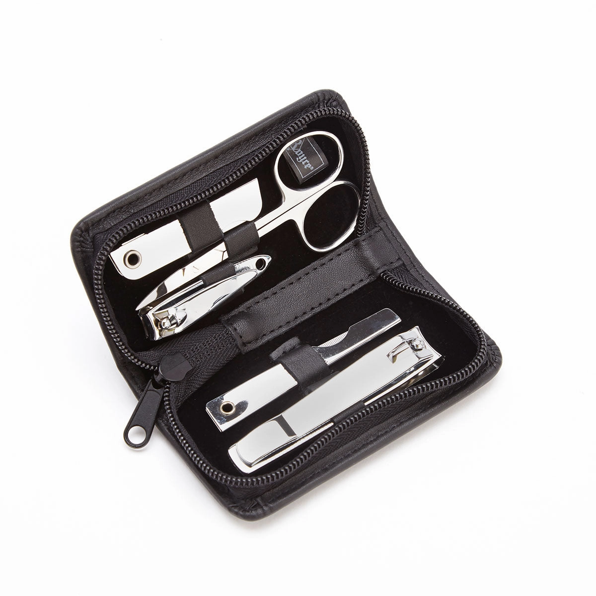 Royce Leather Executive Chrome Plated Mini Manicure Kit