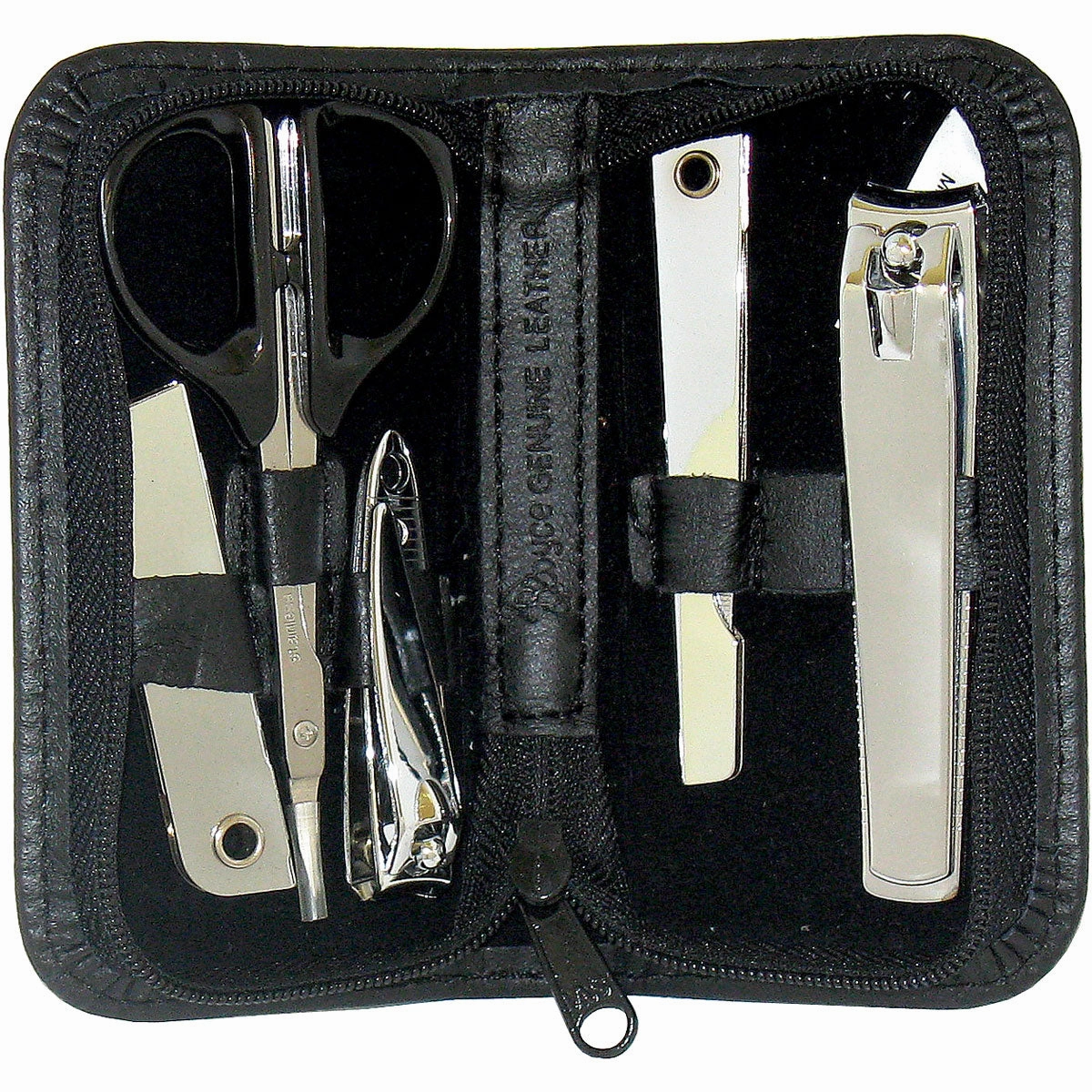 Royce Leather Executive Chrome Plated Mini Manicure Kit