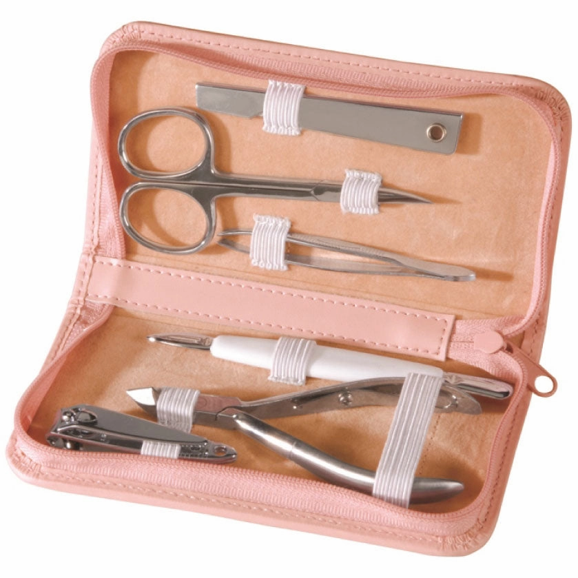 Royce Leather Travel And Grooming Manicure Kit