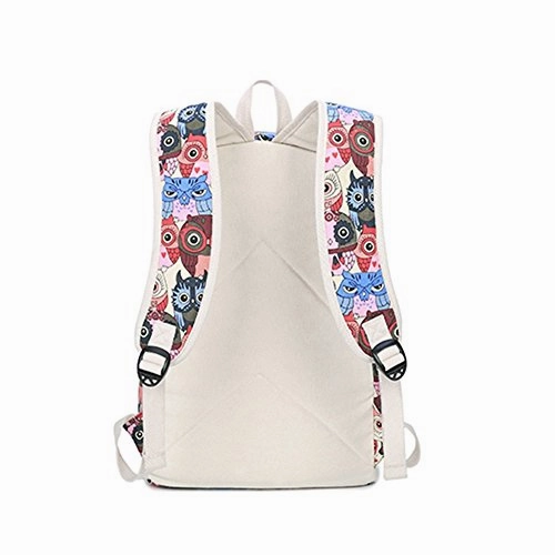 S Kaiko Modern Style Canvas Backpack Casual Daypacks School Backpack For Women And Men Laptop