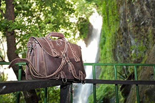 Saddleback Leather Classic Briefcase - The Original 100% Full Grain Leather Executive Briefcase Bag