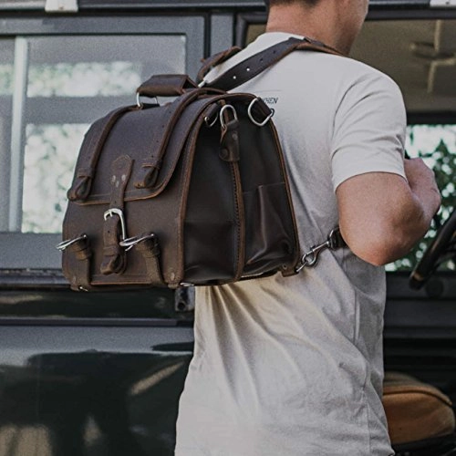 Saddleback Leather Classic Briefcase - The Original 100% Full Grain Leather Executive Briefcase Bag