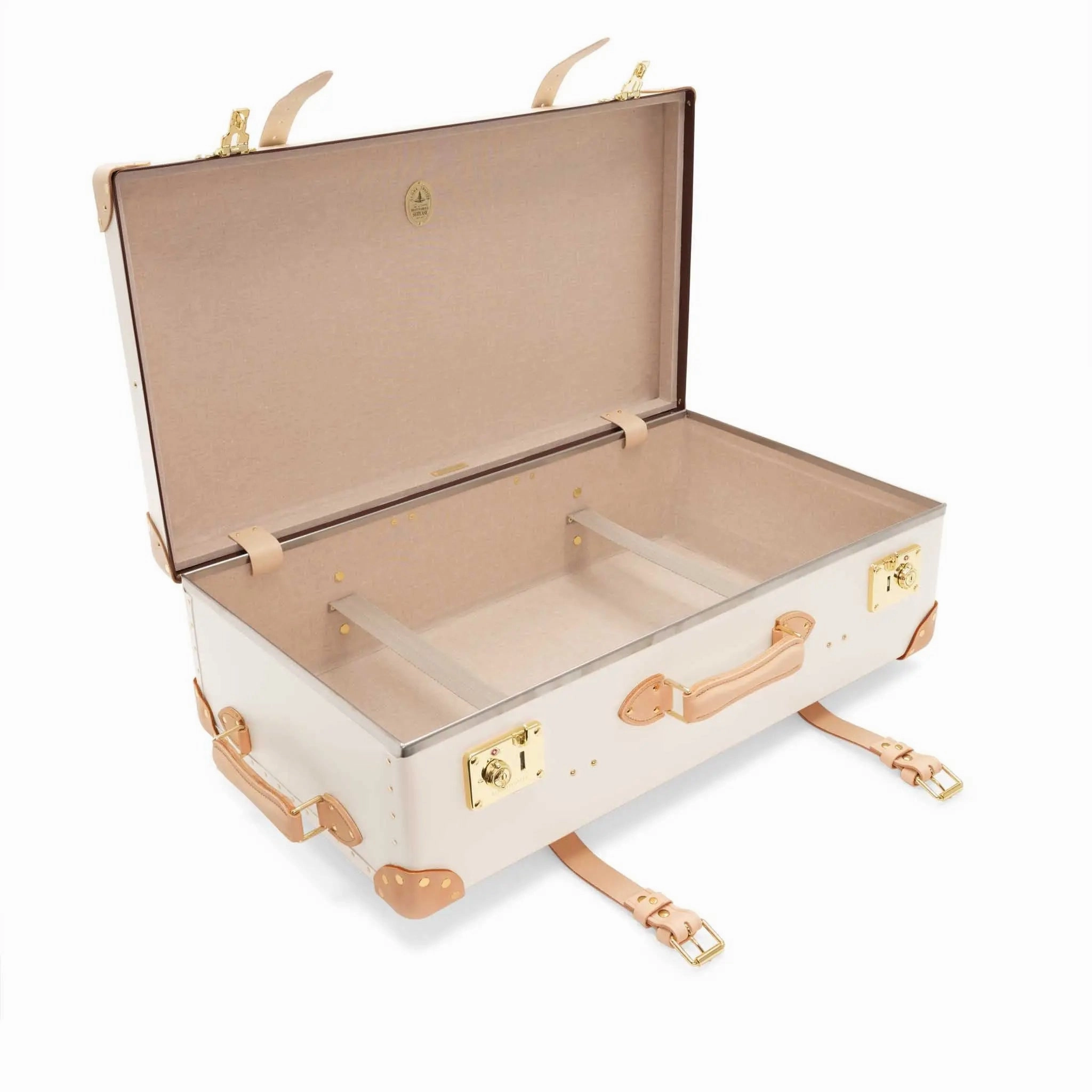 Safari  Large Check-In - 2 Wheels | Ivory/Natural/Gold