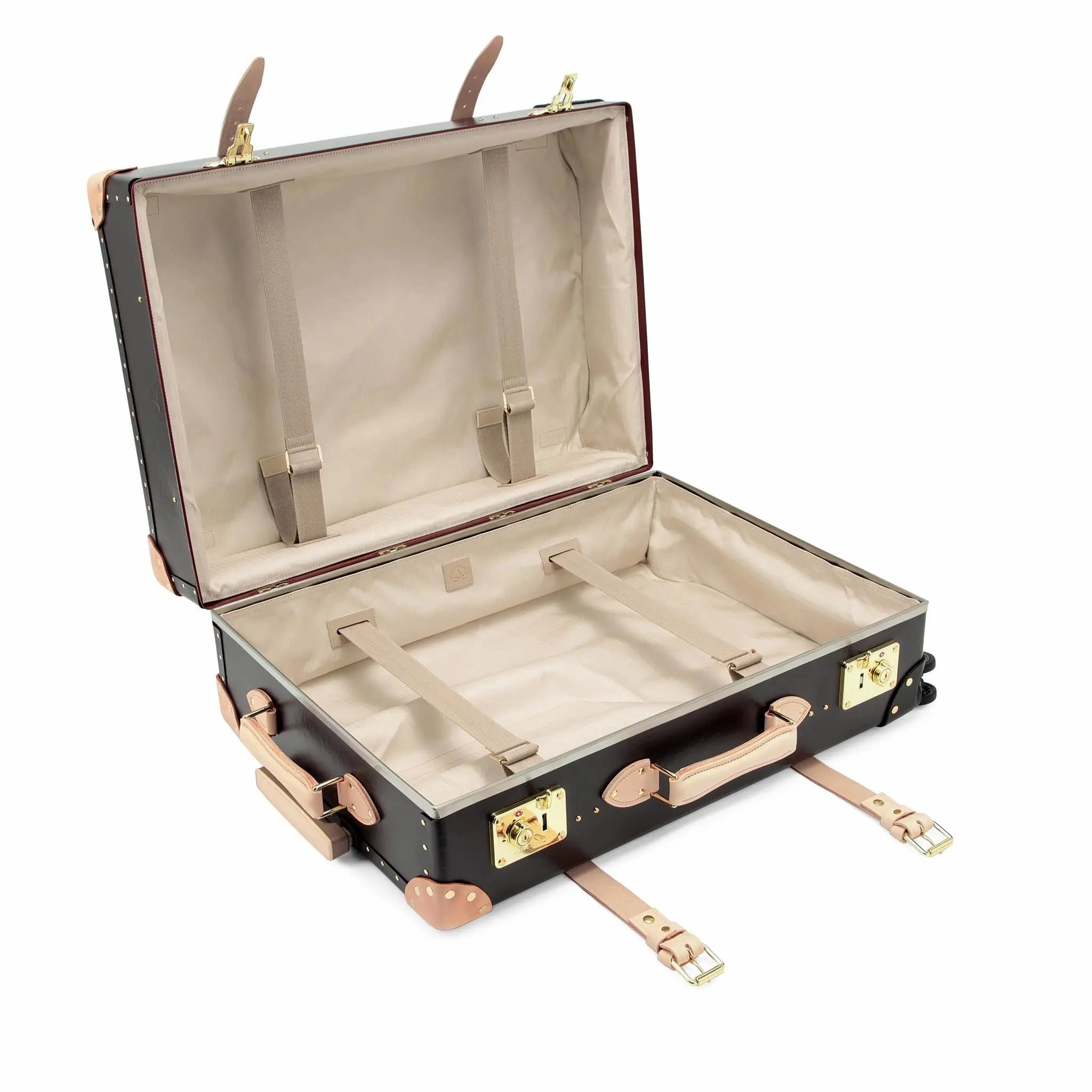 Safari  Large Check-In - 4 Wheels | Brown/Natural/Gold