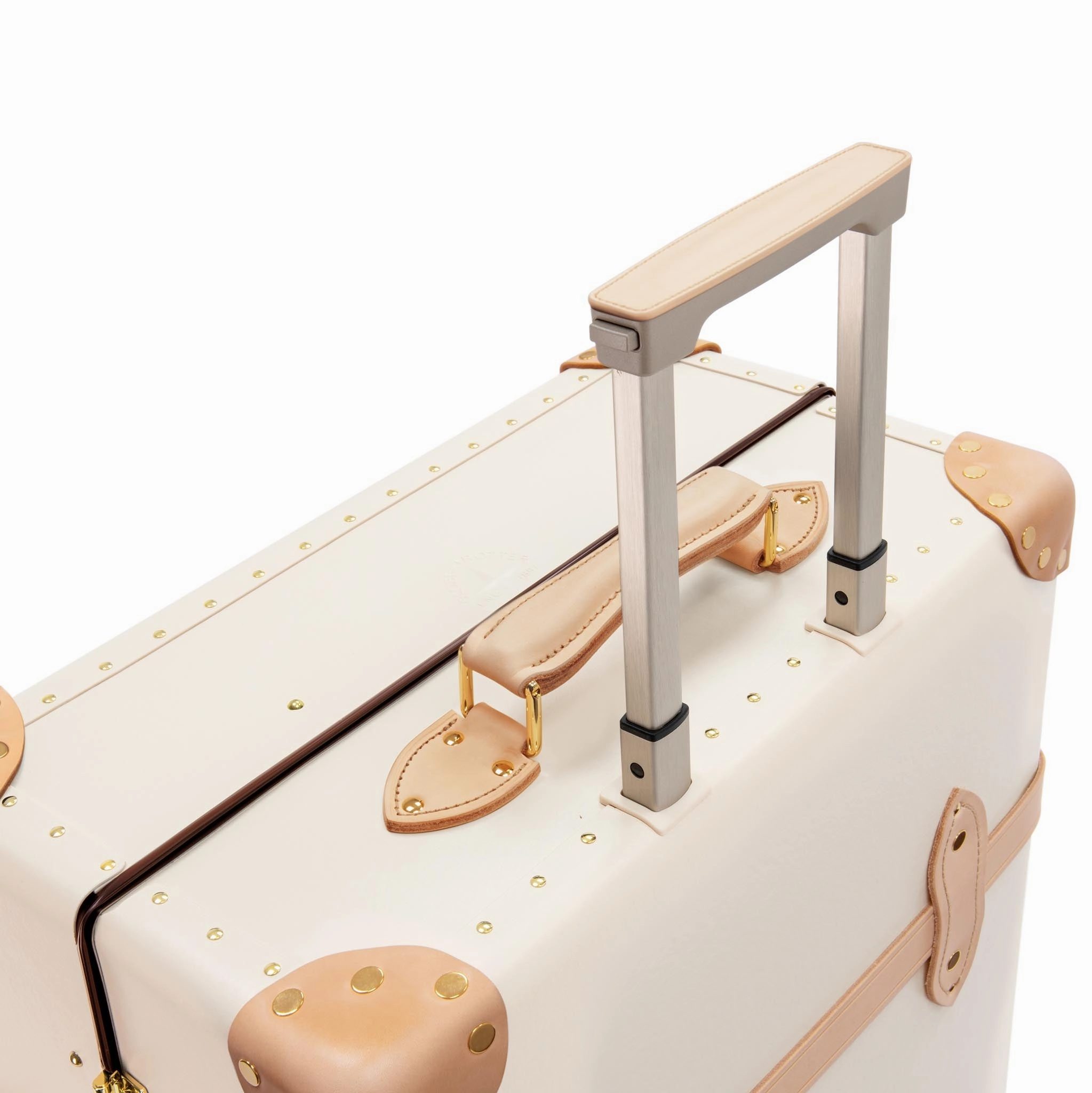Safari  Large Check-In - 4 Wheels | Ivory/Natural/Gold