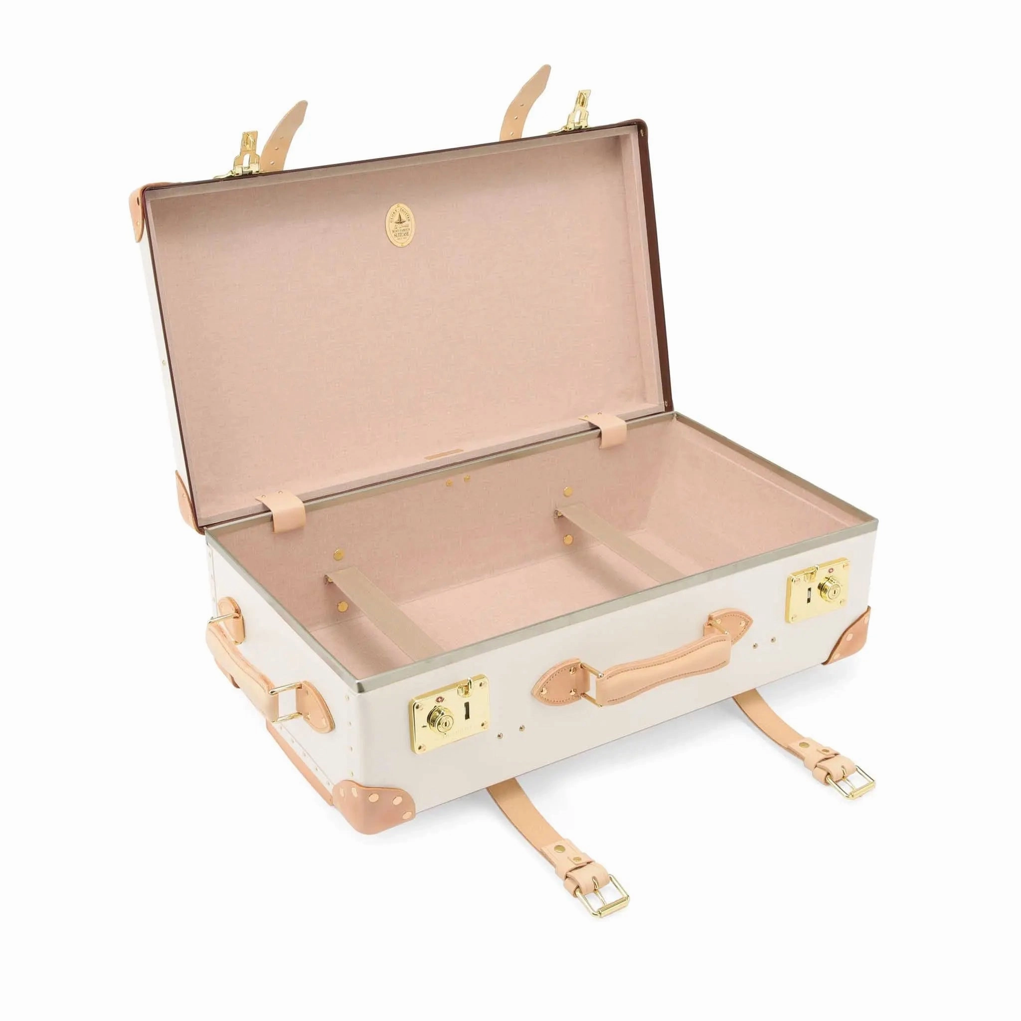 Safari  Medium Check-In - 2 Wheels | Ivory/Natural/Gold