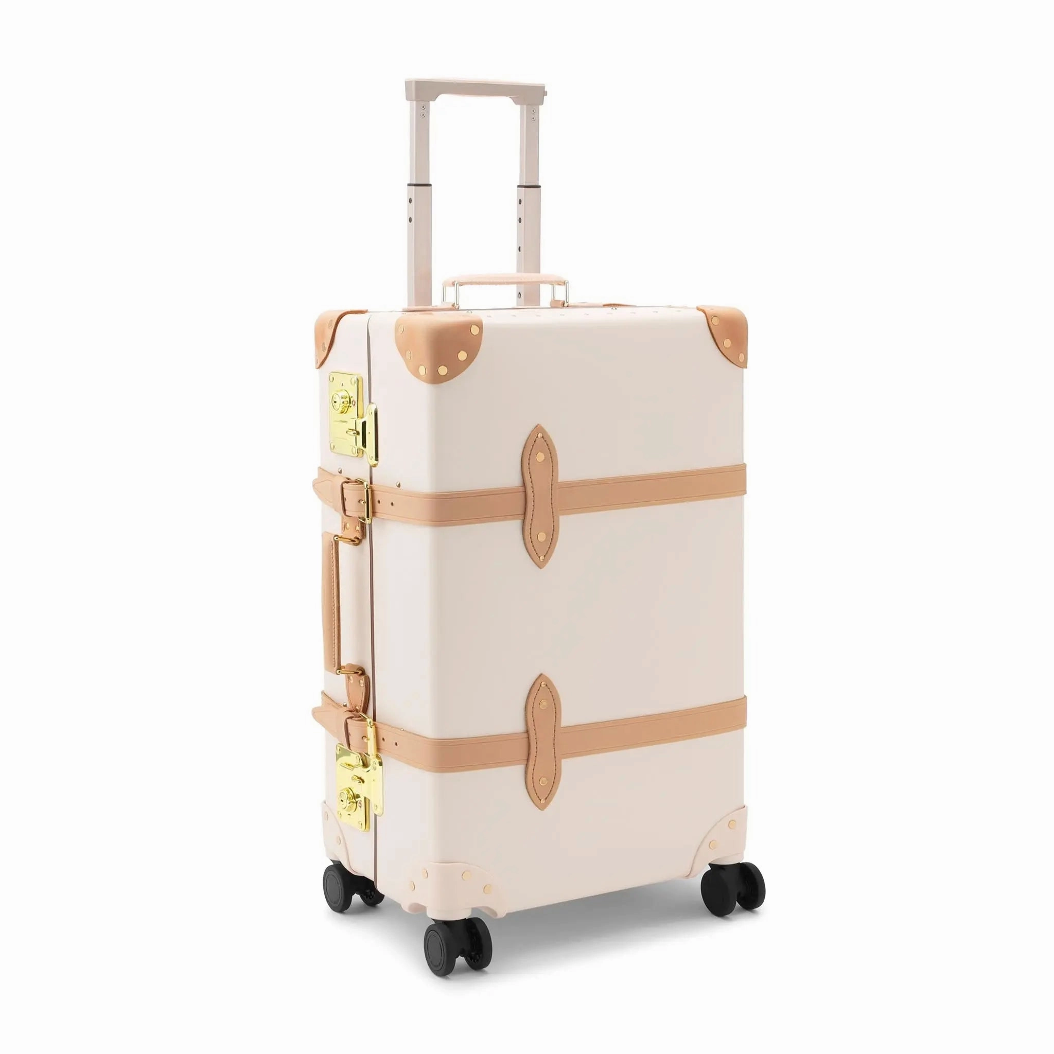 Safari  Medium Check-In - 4 Wheels | Ivory/Natural/Gold