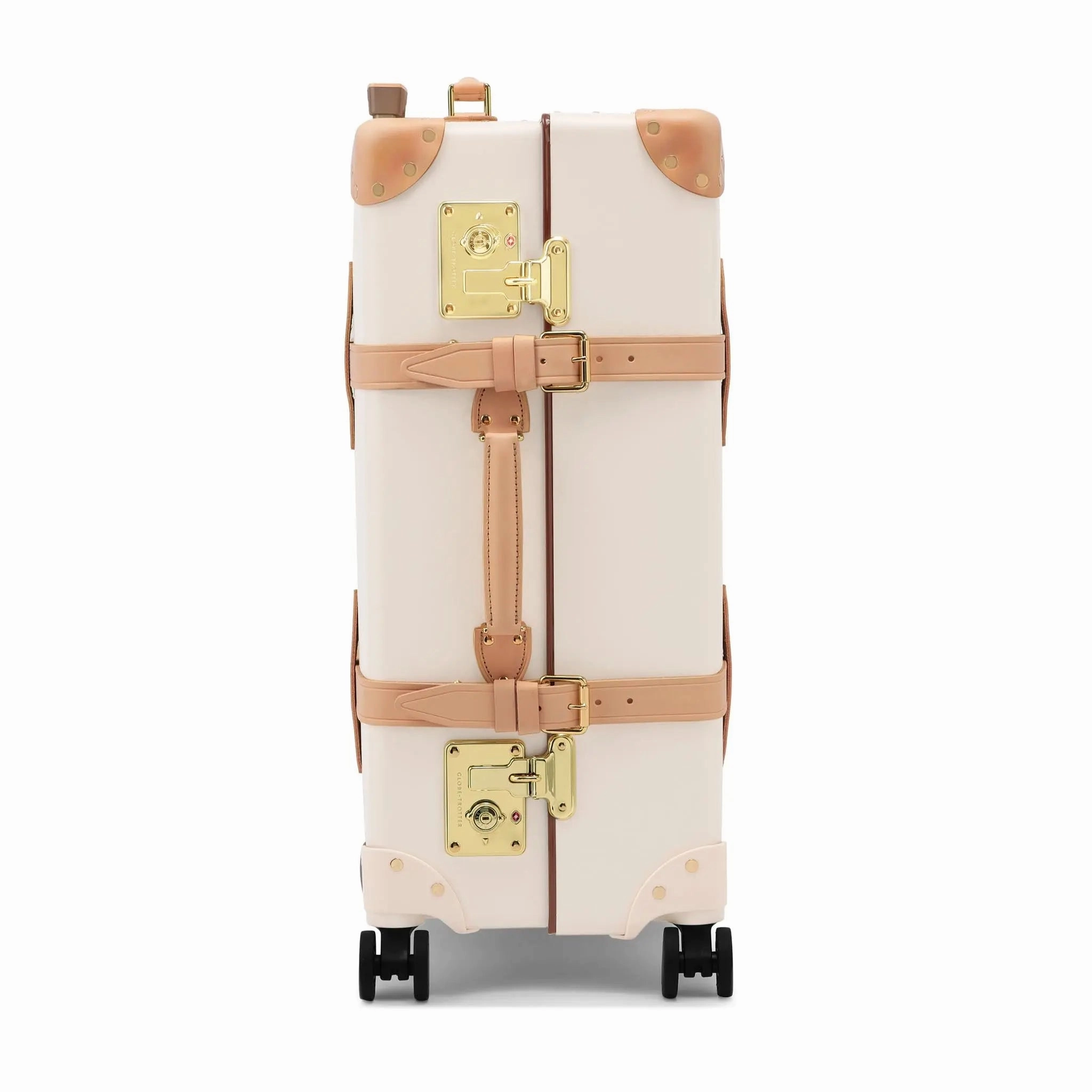 Safari  Medium Check-In - 4 Wheels | Ivory/Natural/Gold