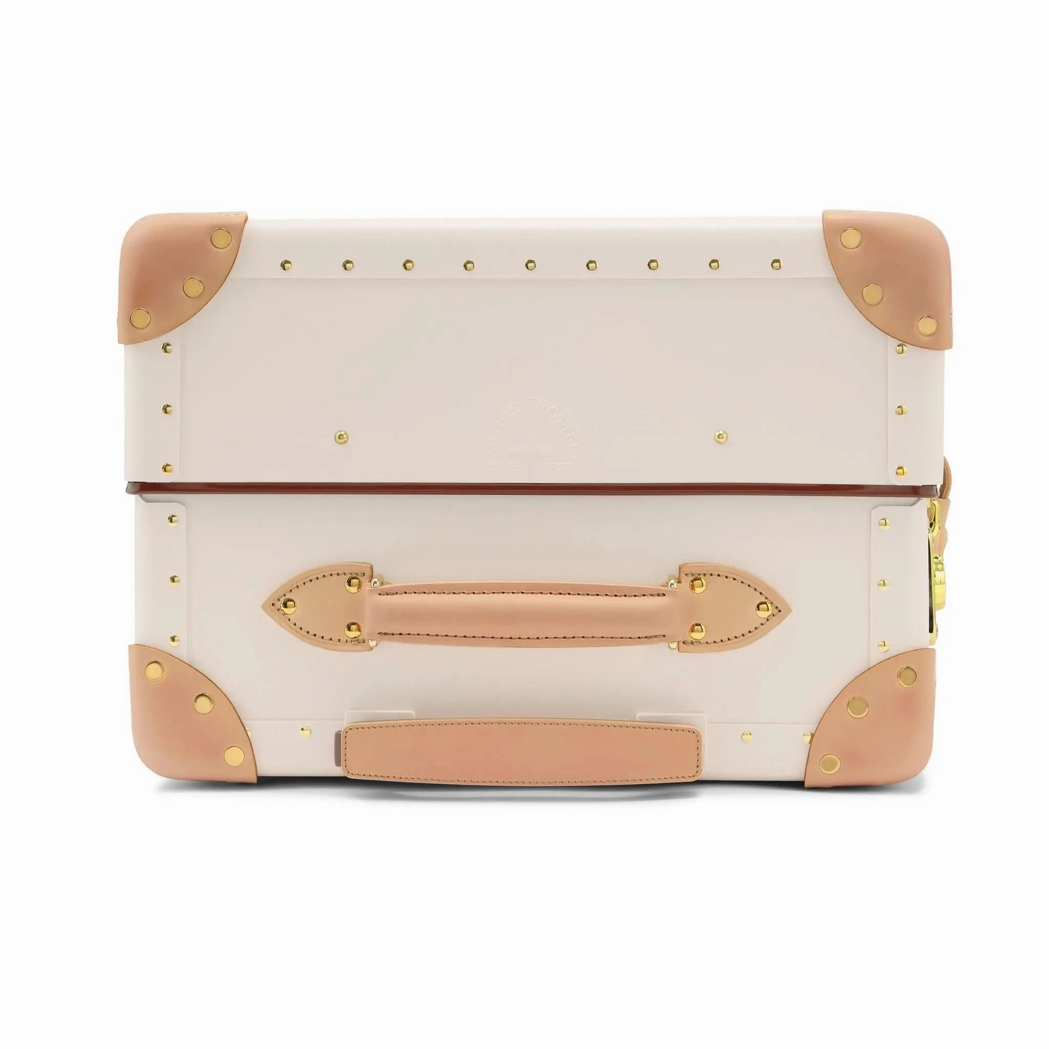 Safari  Medium Check-In - 4 Wheels | Ivory/Natural/Gold