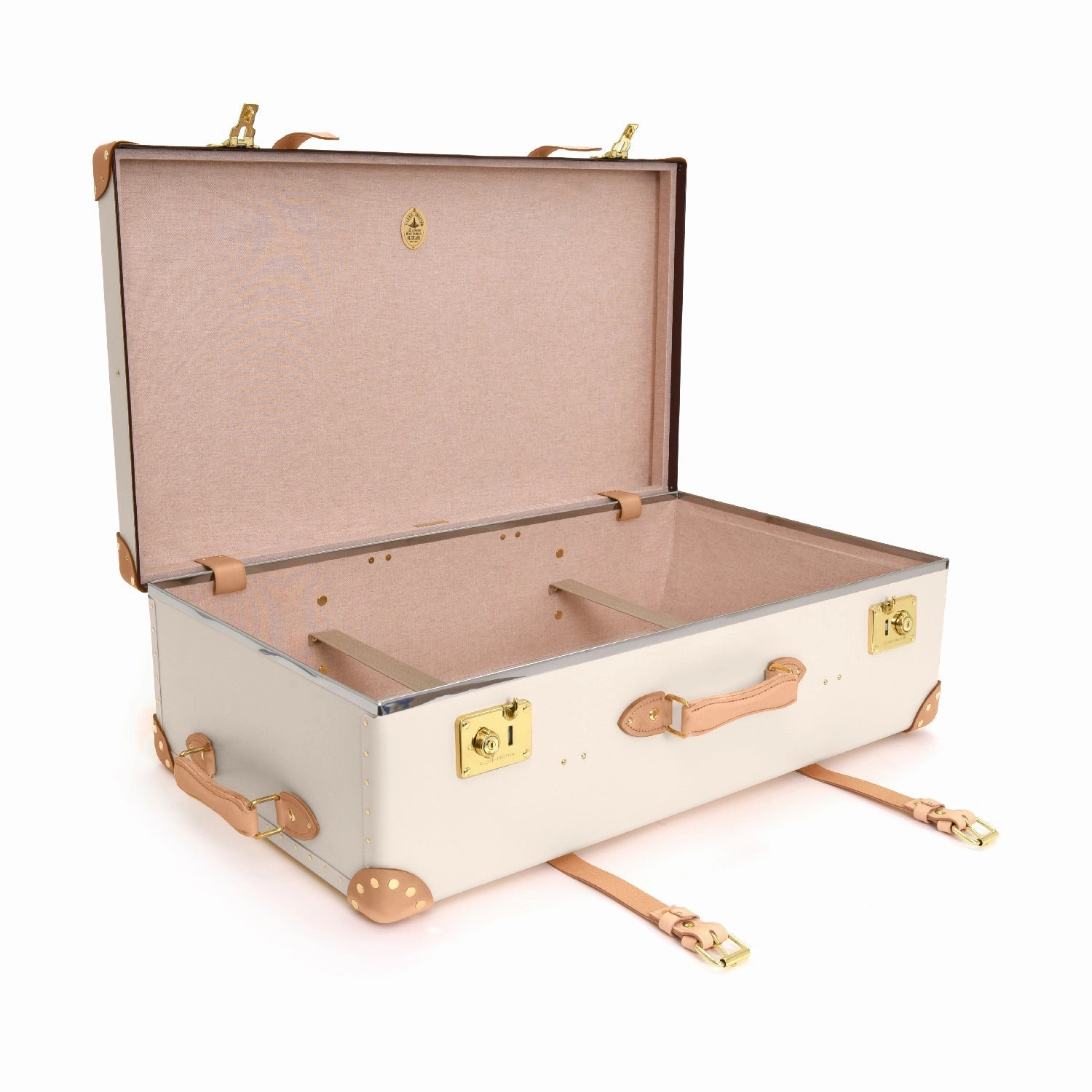 Safari  XL Suitcase - 2 Wheels | Ivory/Natural/Gold