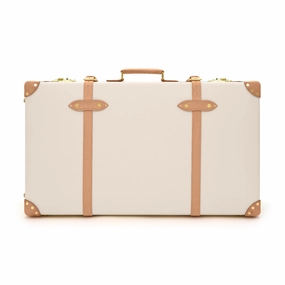 Safari  XL Suitcase - 2 Wheels | Ivory/Natural/Gold