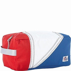 Sailor Bags Tri-Sail Toiletries Kit, One Size, Red/White/Blue