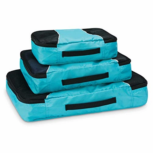 Samsonite 3 Piece Packing Cube Set Travel Tote, Blue, One Size