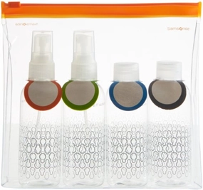 Samsonite Carry-On Travel Toiletry Bottle Set - Clear
