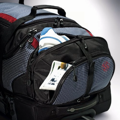 Samsonite Luggage Ripstop Wheeled Duffel, Blue, 35 Inch