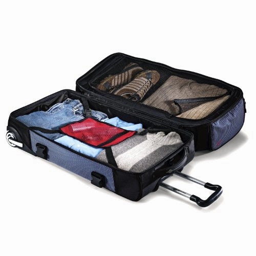 Samsonite Luggage Ripstop Wheeled Duffel, Blue, 35 Inch