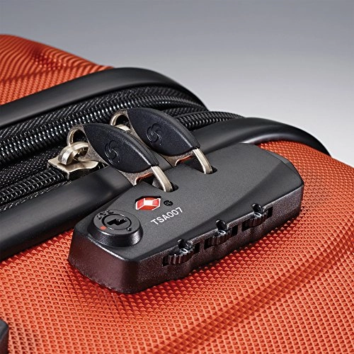 Samsonite Omni 3-Piece Nested Spinner Set - Burnt Orange with Accessory Kit