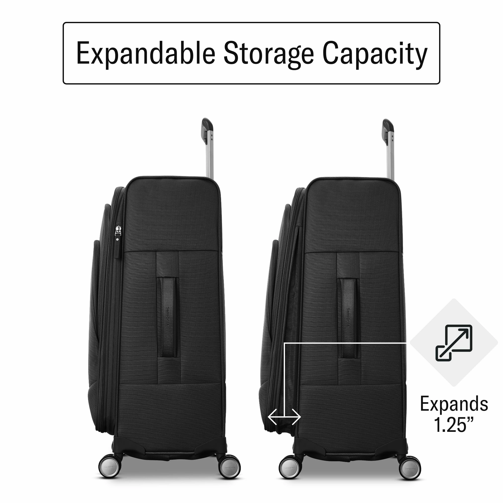 Samsonite UpLIFT Carry-On 20-Inch Lightweight Softside Expandable Spinner