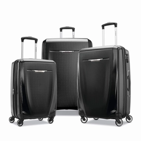 Samsonite Winfield 3 DLX 3 Piece Set (20"/24"/28") 4-Wheel Luggage Sets - Scratch-Resistant Polycarbonate Shell, TSA Lock, Effortless Wheels