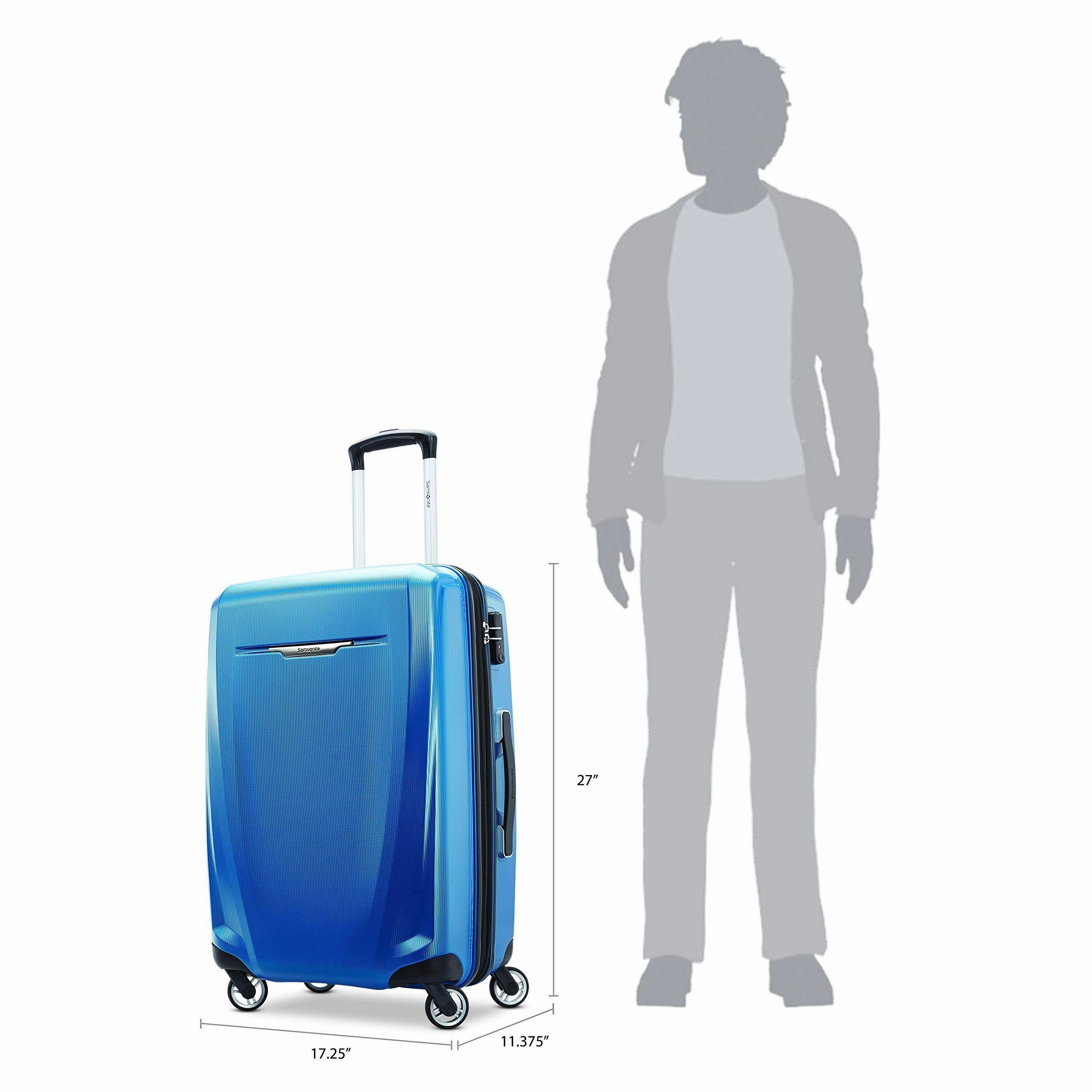 Samsonite Winfield 3 DLX Checked-Medium 25-Inch 4-Wheel Medium Luggage