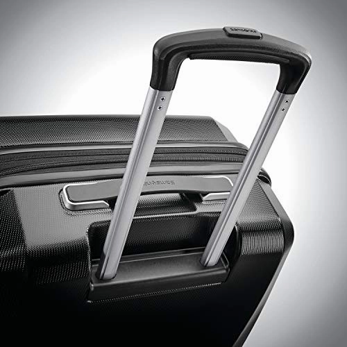 Samsonite Winfield 3 Dlx Hardside Carry On Luggage With Double Spinner Wheels, 20-Inch, Black