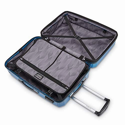 Samsonite Winfield 3 Dlx Hardside Checked Luggage With Double Spinner Wheels, 3-Piece (20/24/28),