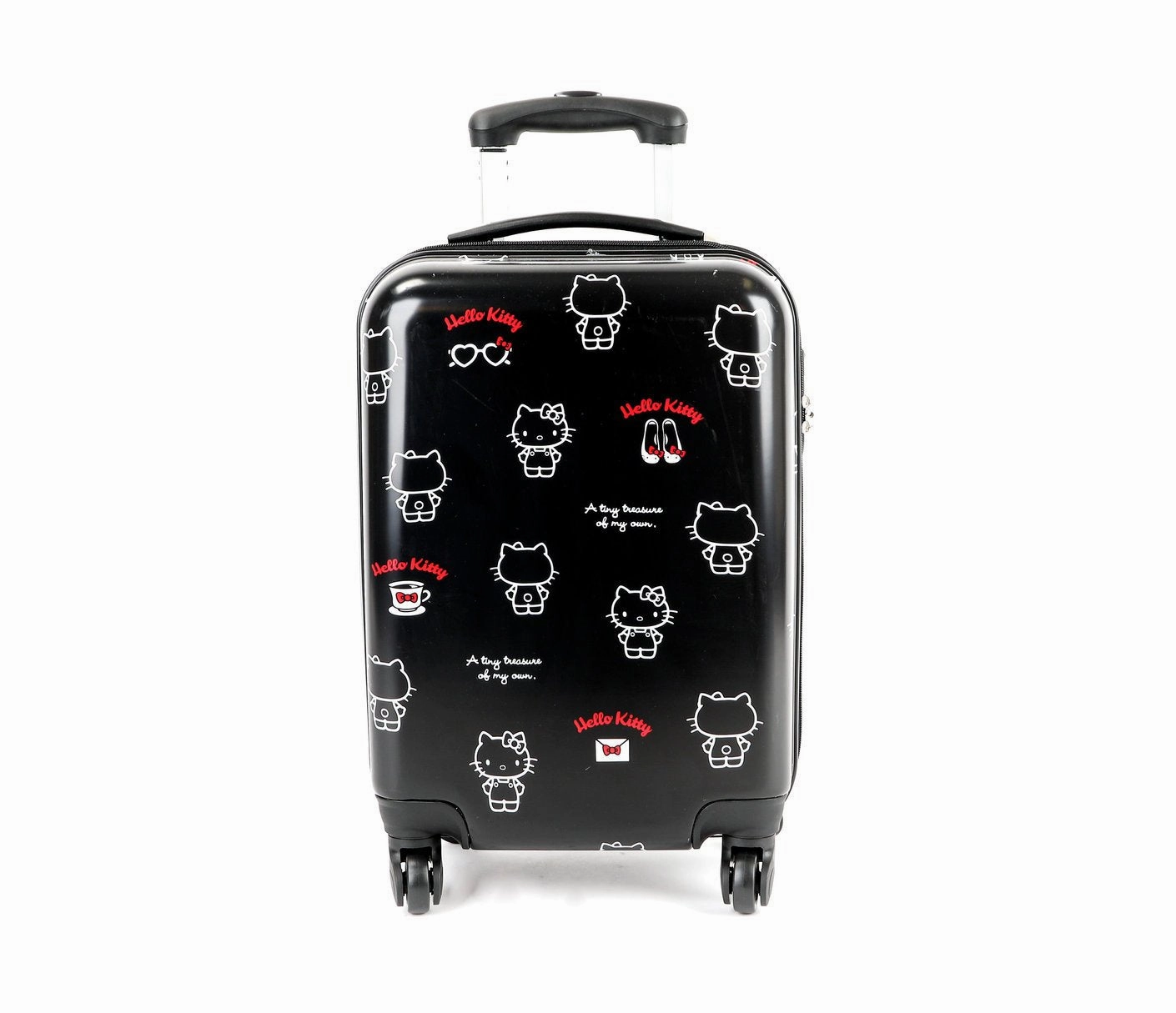 SANRIO Hello Kitty 20" Rolling Suitcase: Red Logo