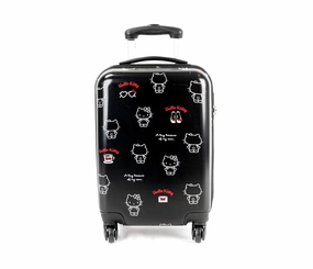 SANRIO Hello Kitty 20" Rolling Suitcase: Red Logo