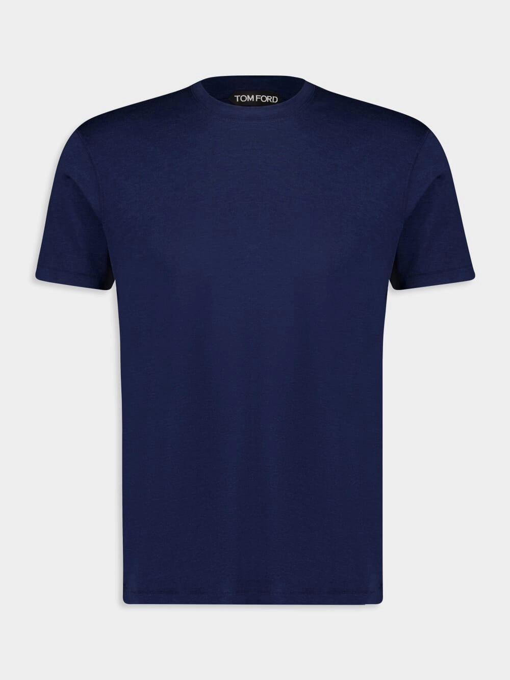 Sea Blue Lyocell Cotton T-Shirt Tops Mens - flannel shirts