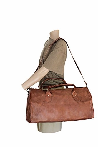 Sharo Genuine Leather Travel/ Carry-On/ Duffle Bag Du-2