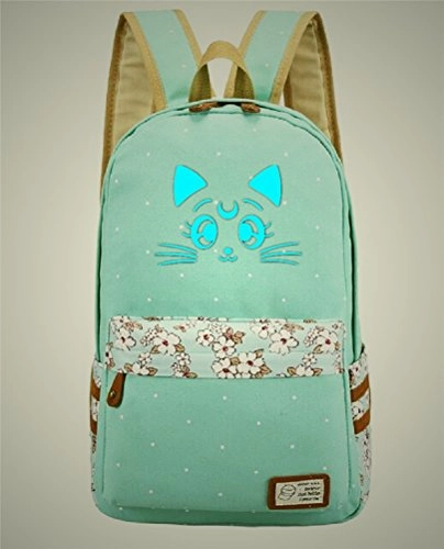 Siawasey Cute Flower Anime Cosplay Luminous Bookbag Daypack College Bag Backpack School Bag 