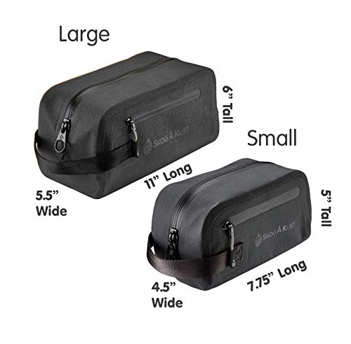 Sk Gear DoppSk Waterproof & Leak-Proof Travel Toiletry Bag | Black