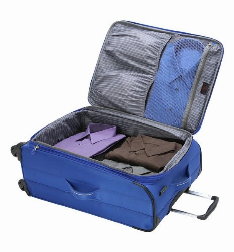 Skyway Luggage Mirage Ultralite 20-Inch 4 Wheel Expandable Carry-On, Maritime Blue, One Size