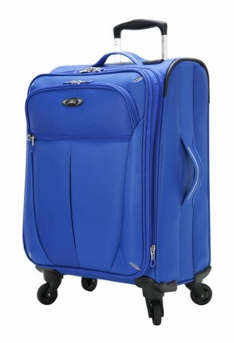 Skyway Luggage Mirage Ultralite 20-Inch 4 Wheel Expandable Carry-On, Maritime Blue, One Size