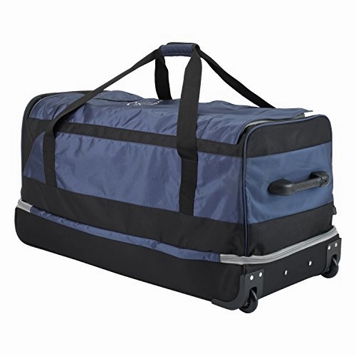 Skyway Sodo 34-inch Drop-Bottom Rolling Duffel, Navy Blue