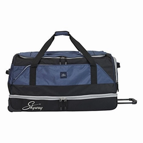 Skyway Sodo 34-inch Drop-Bottom Rolling Duffel, Navy Blue