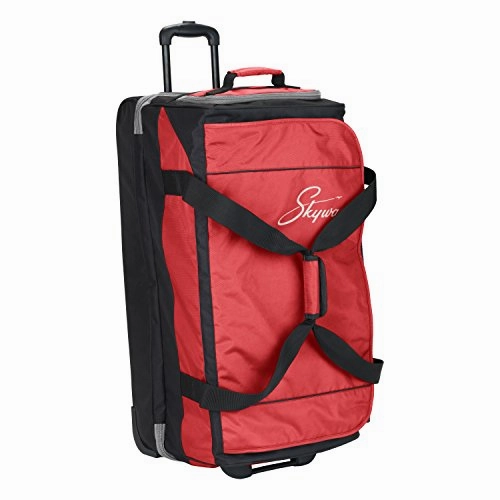 Skyway Sodo 34-inch Drop-Bottom Rolling Duffel, True Red