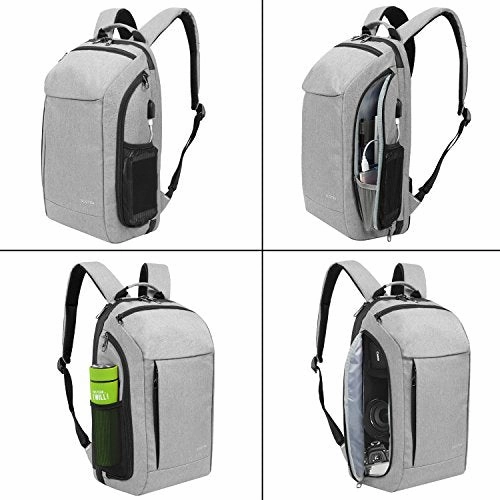 Slotra 15.6 Inch Laptop Backpack With Usb Charging Port Carry-Ons Backpack For Travel Business With