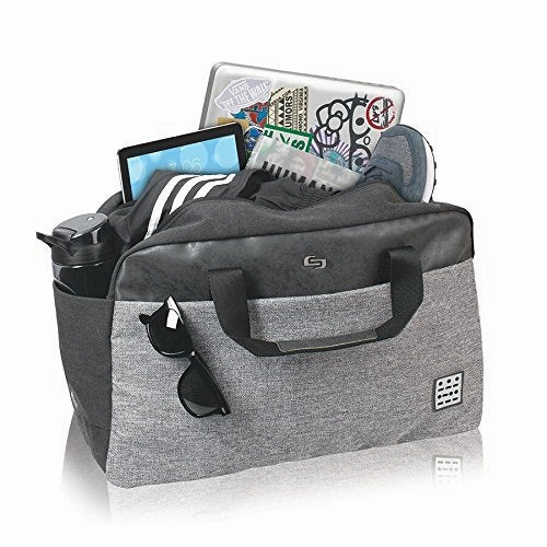 Solo Impulse 17.3 Inch Laptop Duffel, Black/Grey