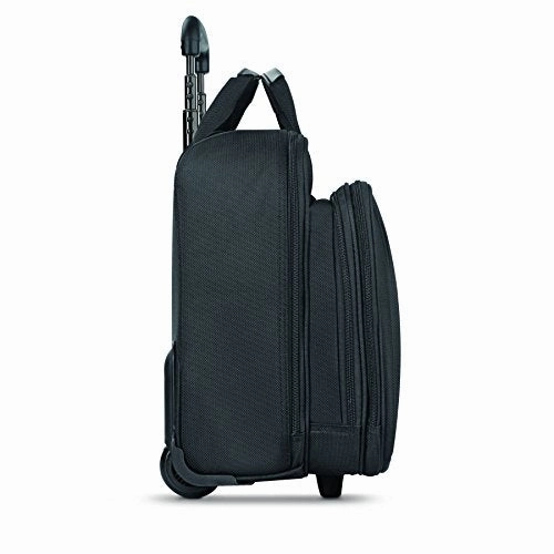 Solo New York Bryant Rolling Laptop Bag. Travel-friendly Rolling Briefcase for Women and Men. Fits up to 17.3 inch laptop. Amazon Exclusive Color Black/Grey