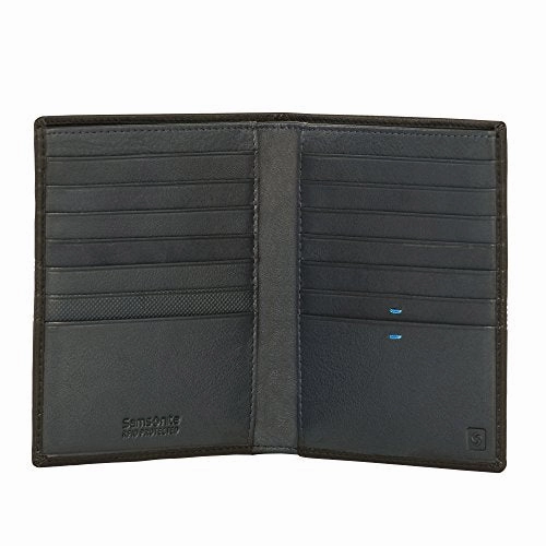Spectrolite SLG - Wallet for 14 Creditcards, 2 Compartments Credit Card Case, 13 cm, 0 liters, Black (Black/Night Blue)