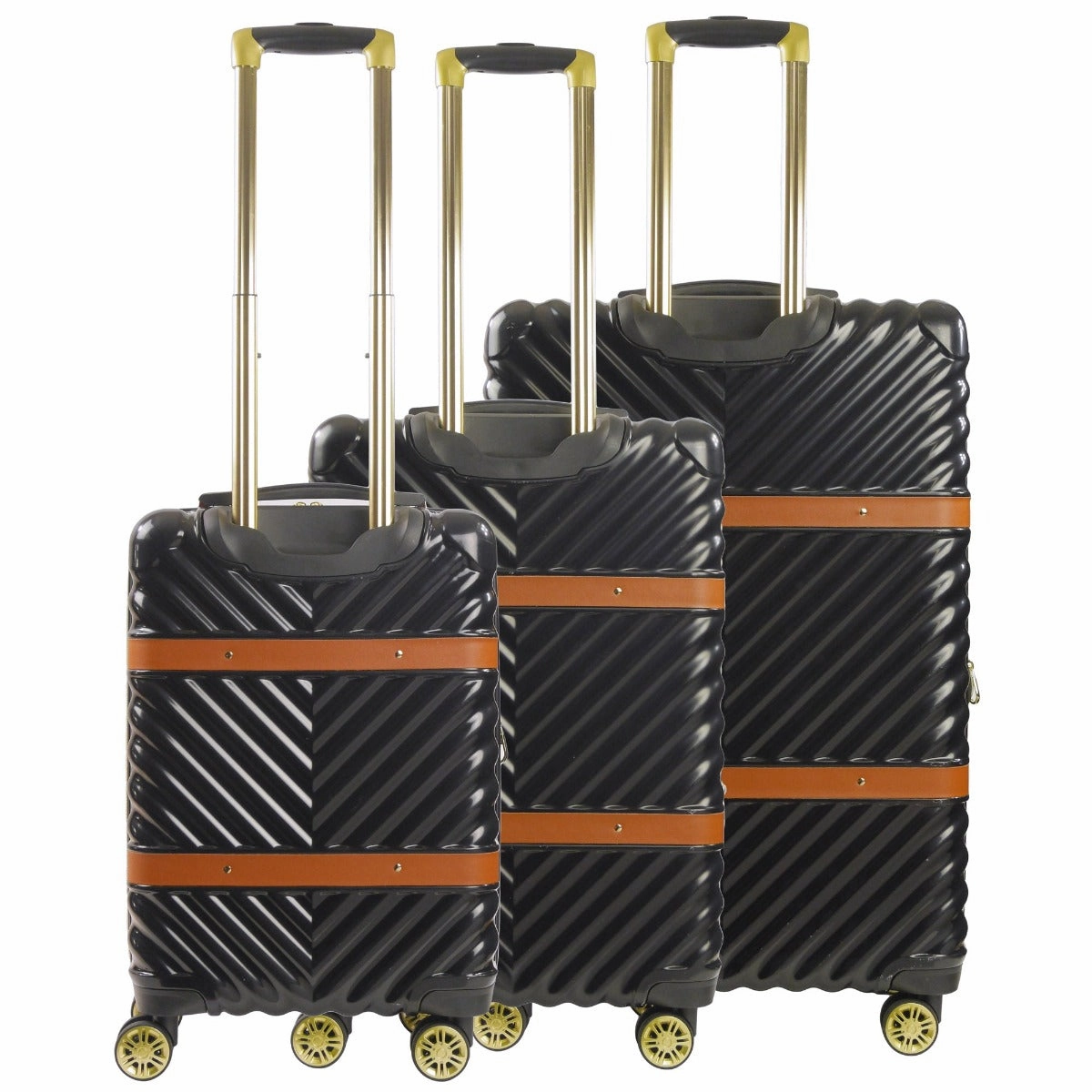 Stella Hardside Spinner 3-Piece Luggage Set - Black
